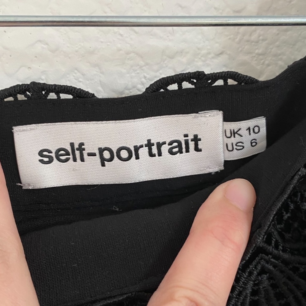 Self Portrait Tiered Gulpure Mini Skirt Size 6 - Picture 7 of 7
